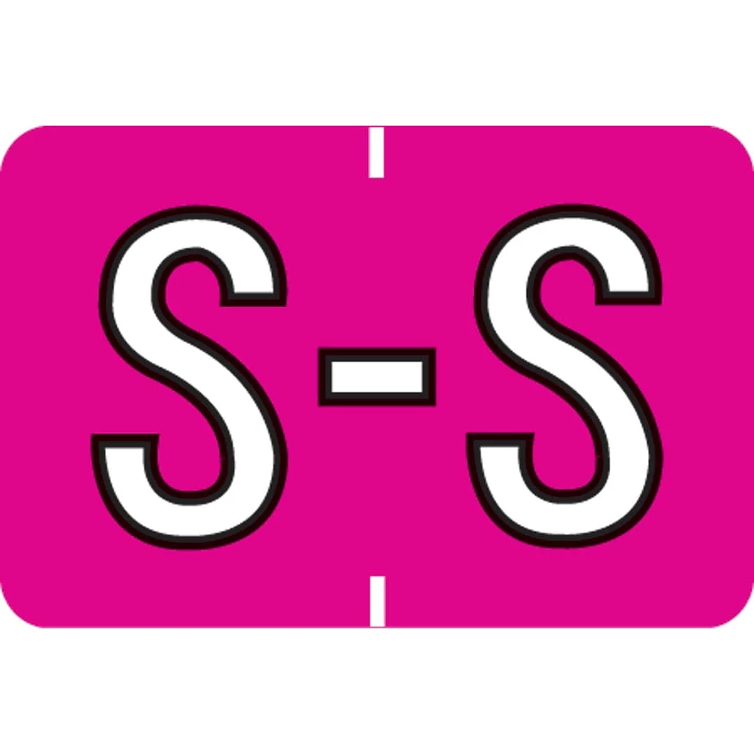 Medical Arts Press® Colwell Jewel Tone® Compatible Alpha Roll Labels, "S"