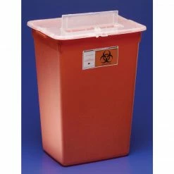 Unimed Kendall/Covidien Sharps Containers, 8 Gallon With Hinged Lid