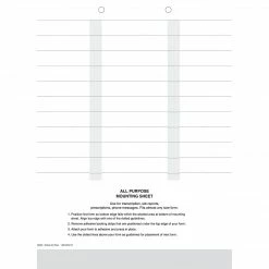 Medical Arts Press® Mounting Sheets; All-Purpose, Adhesive Strip