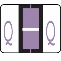 Medical Arts Press® TAB® Products Compatible Alpha Sheet Style Labels; Letter Q