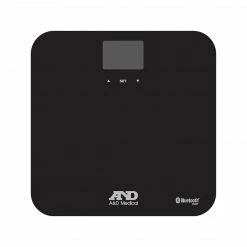 A&D Medical PLUSCONNECT UC-350BLE Weight Tracking Scale, Black, 400 Lbs. Capacity