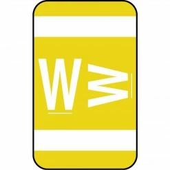 Medical Arts Press® Smead® Alpha-Z® Compatible Alpha Sheet Labels, "W"