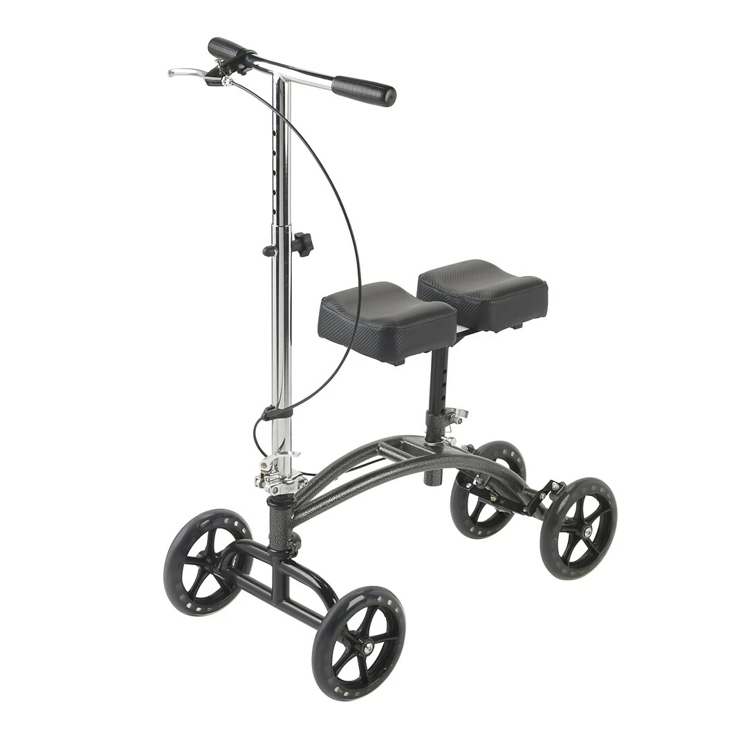 Drive Medical Dual Pad Steerable Knee Walker Knee Scooter With Basket Alternative To Crutches (796) - Image 2