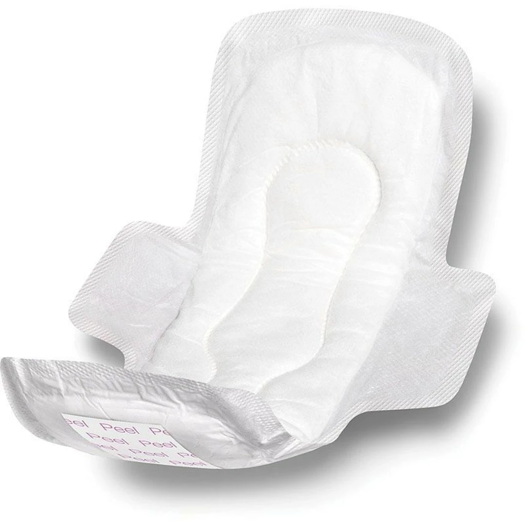 Medline Sanitary Pads With Adhesive And Wings; 11" L, 244/Pack