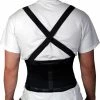 Medline Standard Back Support With Suspenders, Black, XL, 38" - 42" L X 10" H, Each