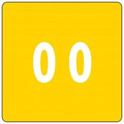 Smead DCC Hand Written Identification & Color Coding Label, 1.5" X 1.5", Black, 250/Roll (67429)