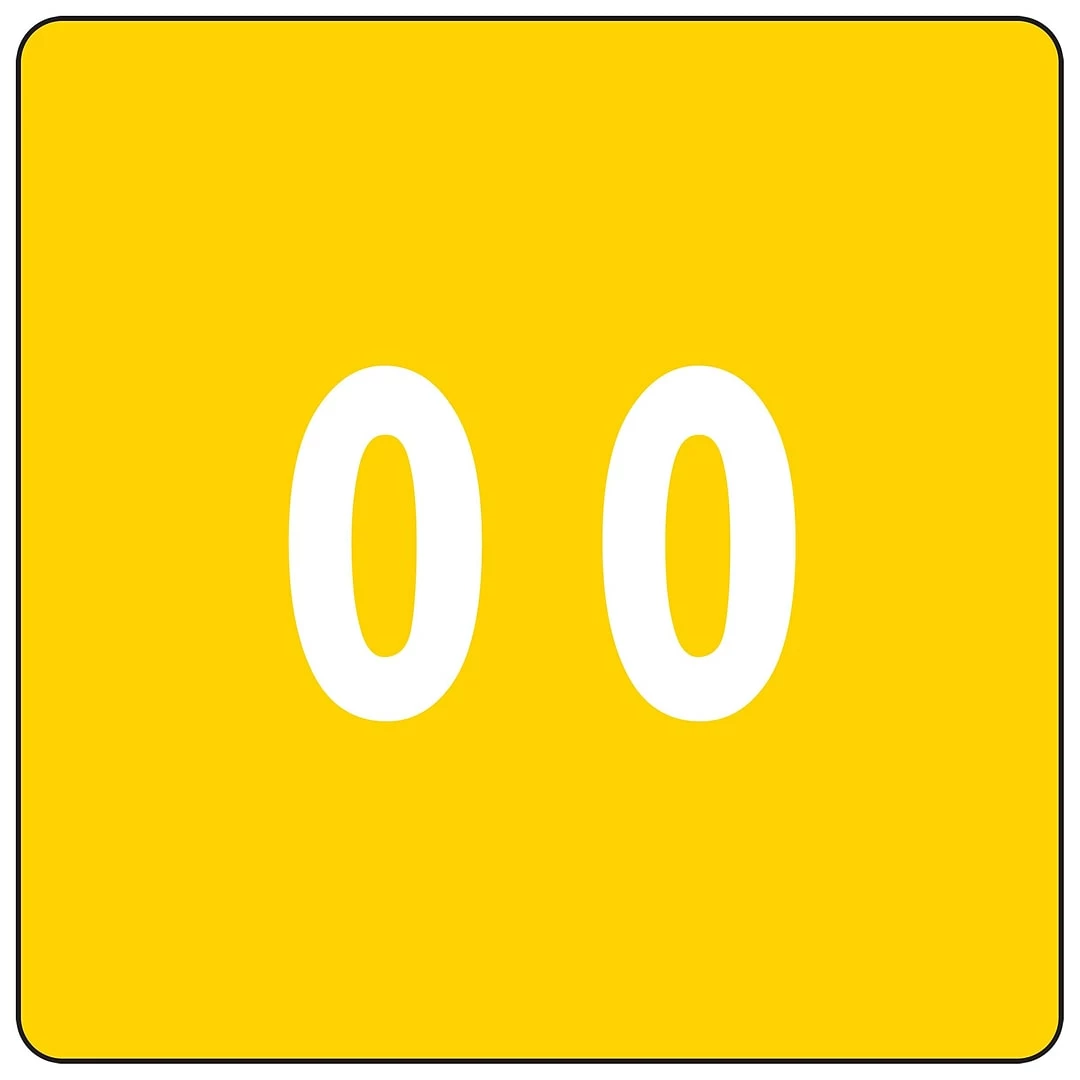 Smead DCC Hand Written Identification & Color Coding Label, 1.5" X 1.5", Black, 250/Roll (67429)