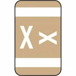 Medical Arts Press® Smead® Alpha-Z® Compatible Alpha Sheet Labels; "X"