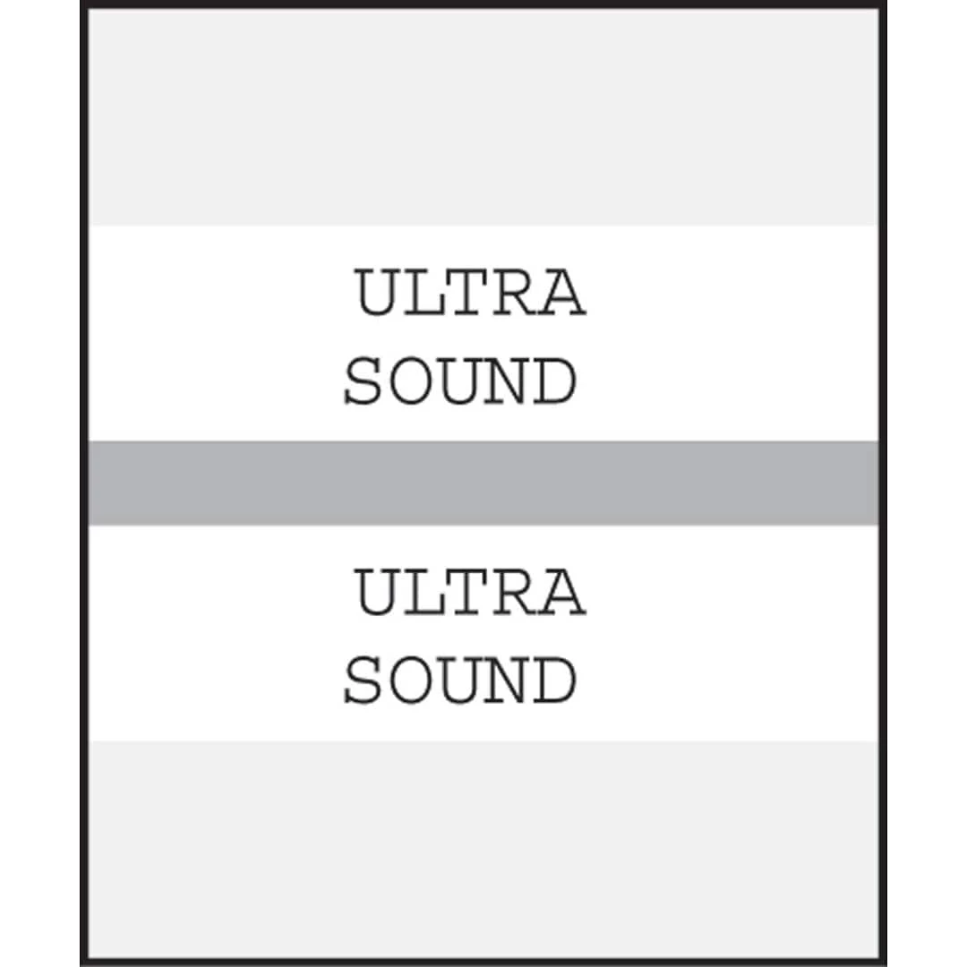 Medical Arts Press® Standard Preprinted Chart Divider Tabs; Ultrasound, Gray