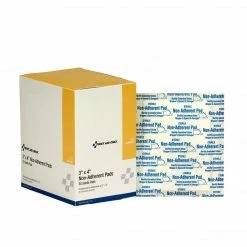 First Aid Only Non-Stick Pad, 3" X 4", 50/Box (I256)