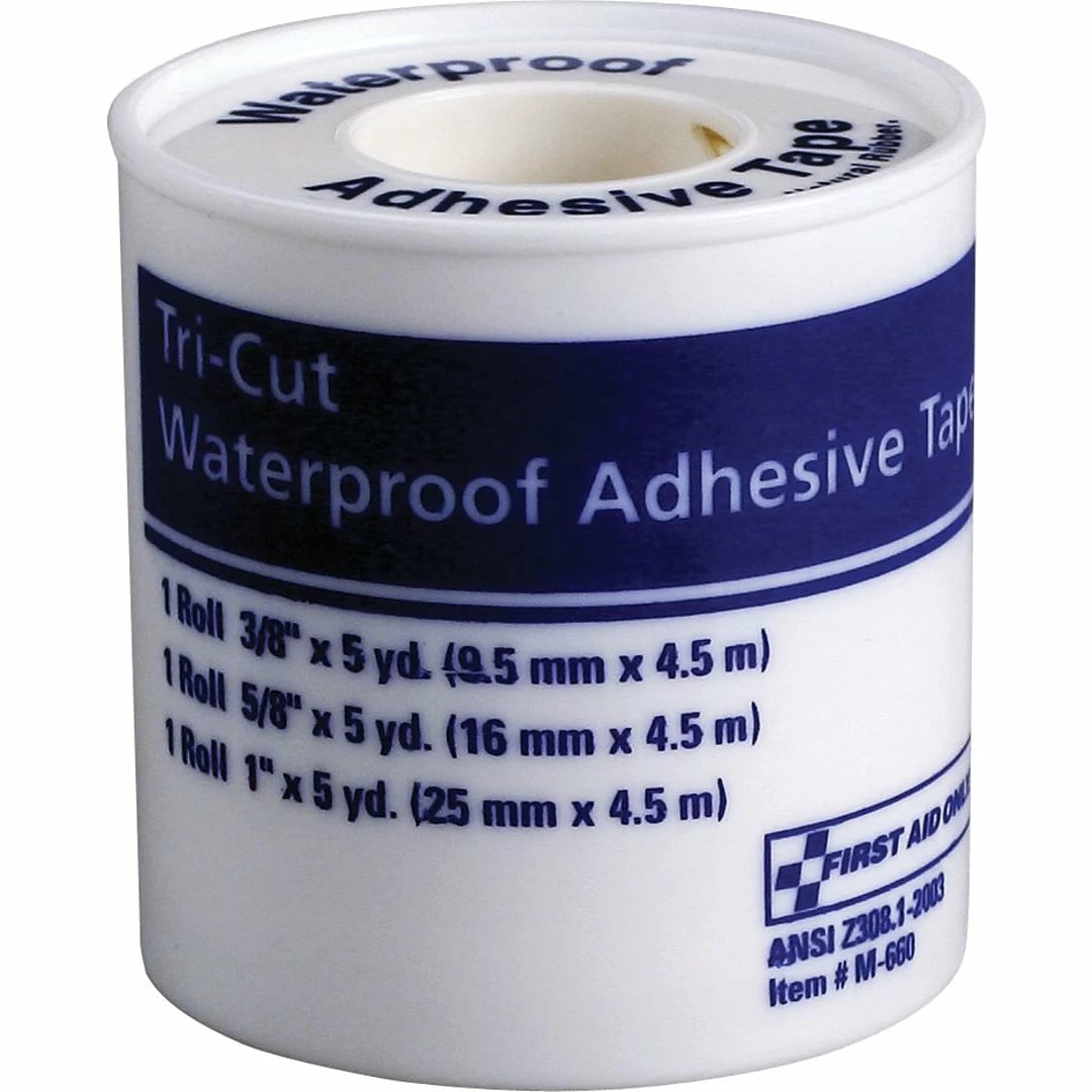 First Aid Only™ Tri-cut Waterproof Tape W/ Plastic Spool