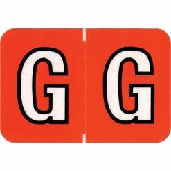 Medical Arts Press® Colwell Jewel Tone® Compatible Alpha Sheet Style Labels, "G"