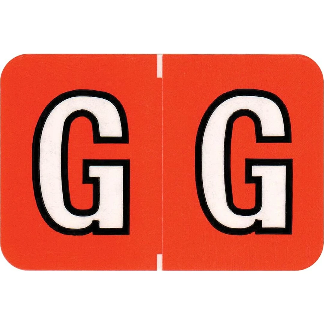Medical Arts Press® Colwell Jewel Tone® Compatible Alpha Sheet Style Labels, "G"