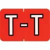 Medical Arts Press® Colwell Jewel Tone® Compatible Alpha Sheet Style Labels, "T"