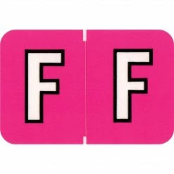 Medical Arts Press® Colwell Jewel Tone® Compatible Alpha Sheet Style Labels, "F"
