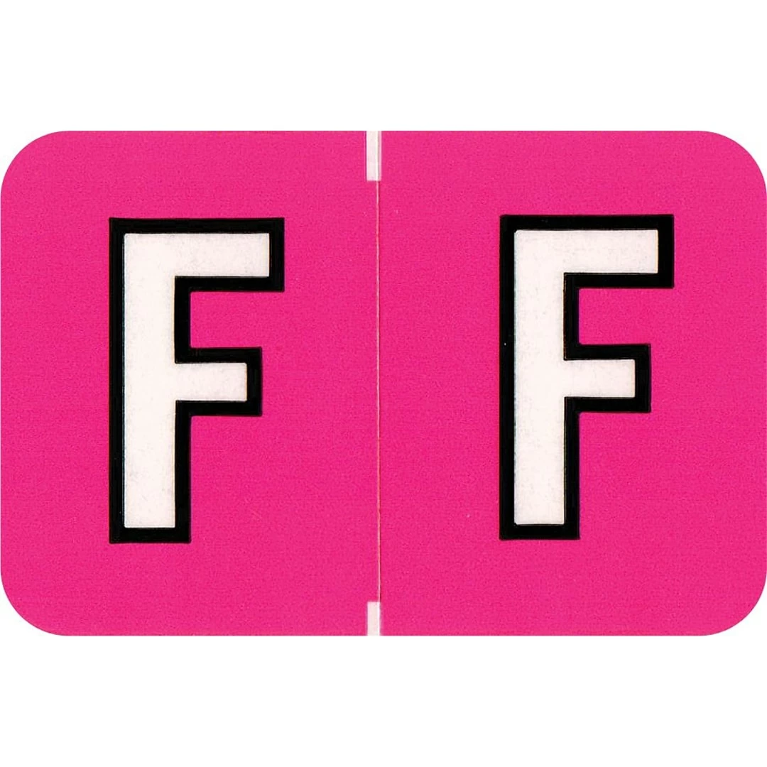 Medical Arts Press® Colwell Jewel Tone® Compatible Alpha Sheet Style Labels, "F"