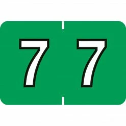 Medical Arts Press® Colwell Jewel Tone® Compatible Numeric Roll Labels, "7"