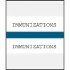 Medical Arts Press® Standard Preprinted Chart Divider Tabs; Immunization, Dark Blue