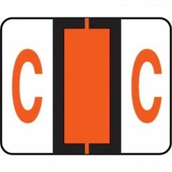 Medical Arts Press® TAB® Products Compatible Alpha Binder Sheet Style Labels, Letter C