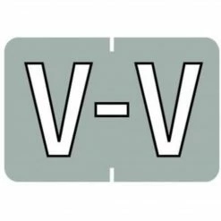 Medical Arts Press® Barkley® & Sycom® Compatible Alpha Roll Style Labels, "V"