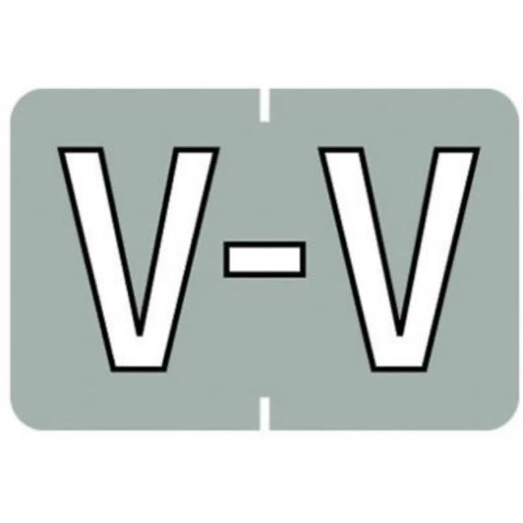 Medical Arts Press® Barkley® & Sycom® Compatible Alpha Roll Style Labels, "V"