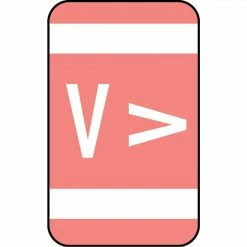 Medical Arts Press® Smead® Alpha-Z® Compatible Alpha Sheet Labels, "V"