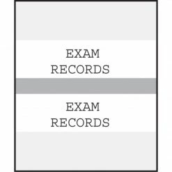 Medical Arts Press® Standard Preprinted Chart Divider Tabs; Exam Records, Gray
