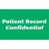 Medical Arts Press® Patient Record Labels, Patient Record Confidential, Green, 4x2-1/2", 100 Labels