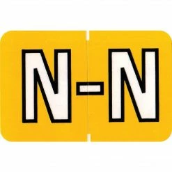 Medical Arts Press® Colwell Jewel Tone® Compatible Alpha Sheet Style Labels, "N"