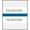 Medical Arts Press® Standard Preprinted Chart Divider Tabs; Telephone, Dark Blue