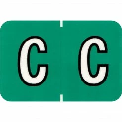 Medical Arts Press® Colwell Jewel Tone® Compatible Alpha Sheet Style Labels, "C"