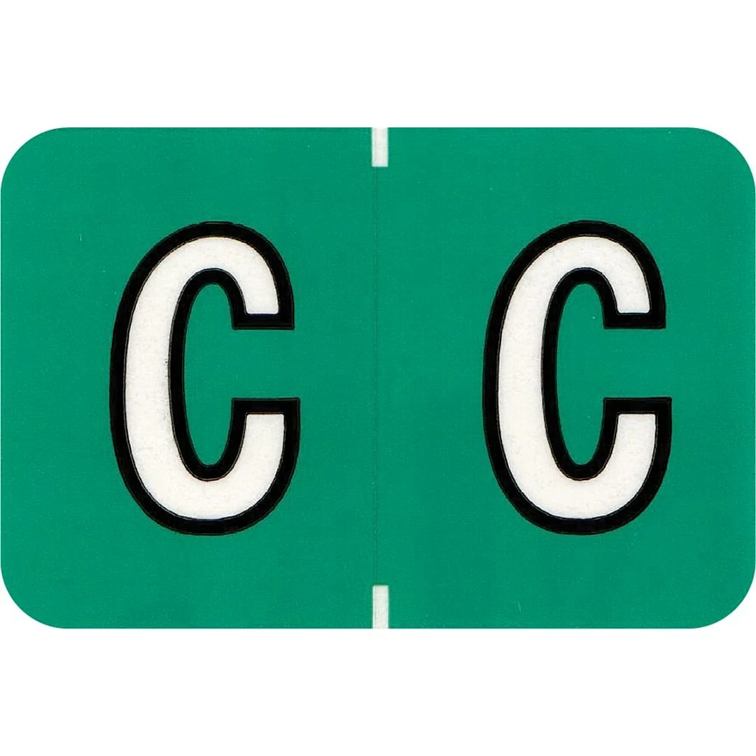 Medical Arts Press® Colwell Jewel Tone® Compatible Alpha Sheet Style Labels, "C"