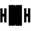 Medical Arts Press® Jeter® Compatible Alpha Sheet Style Labels, "H"