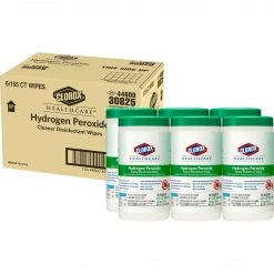 Clorox Healthcare® Disinfecting Wipes, 155 Wipes/Container, 6/Carton (30825CT)
