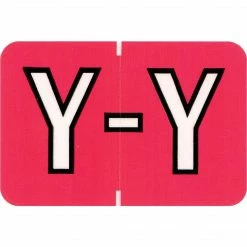 Medical Arts Press® Colwell Jewel Tone® Compatible Alpha Sheet Style Labels; "Y"