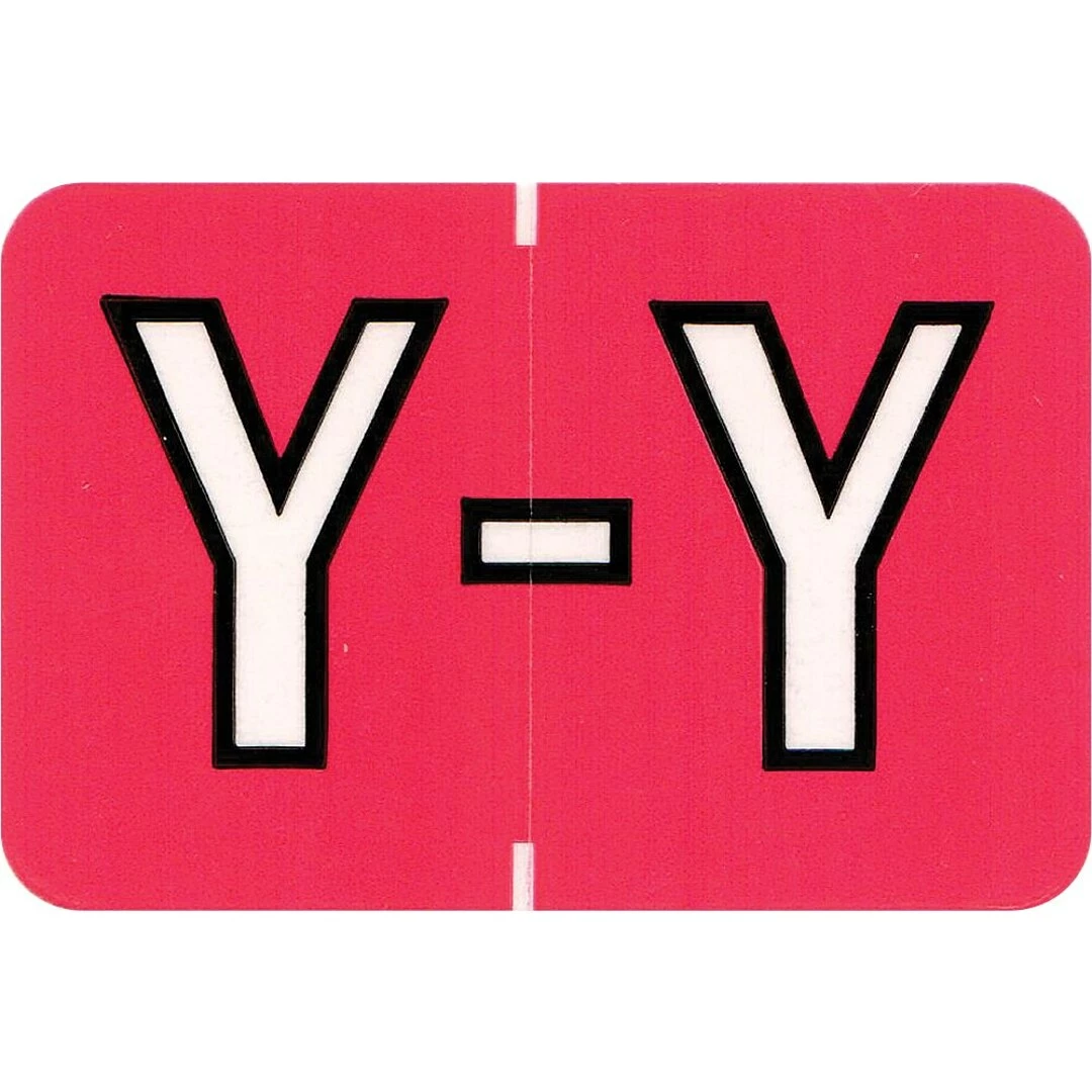 Medical Arts Press® Colwell Jewel Tone® Compatible Alpha Sheet Style Labels; "Y"