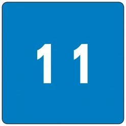 Smead DCC Labels File Folder Label, 1, Light Blue, 250 Labels/Pack (67421)