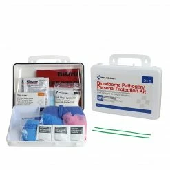 First Aid Only 31 Piece Bloodborne Pathogen (BBP) Spill Clean Up Kit & Personal Protection With CPR Pack (216-O)