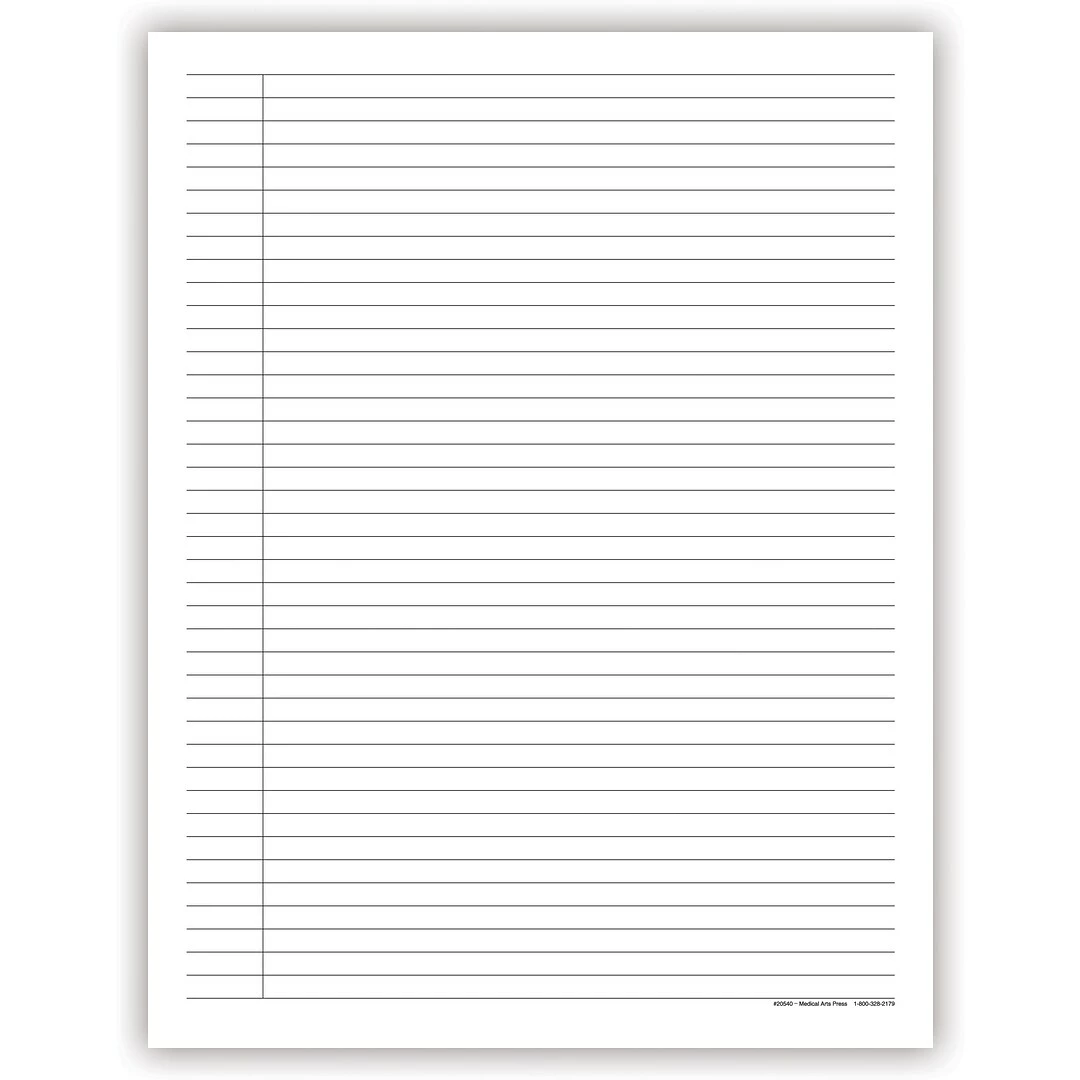 Medical Arts PressĀ® Progress Notes, Insurance Information Section