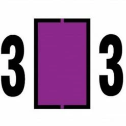 Medical Arts Press® Jeter® Compatible Numeric Roll Style Labels, "3"