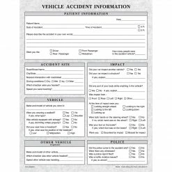 Medical Arts PressĀ® Vehicle Accident Information Form
