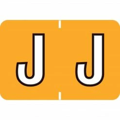 Medical Arts Press® Colwell Jewel Tone® Compatible Alpha Roll Labels, "J"