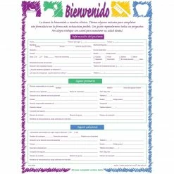 Medical Arts Press® Registration Forms Without Updates Section; Dental Sketch, Spanish