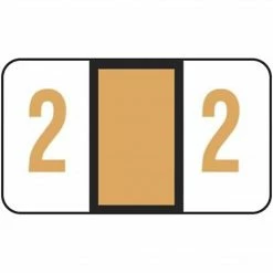 Medical Arts Press® Jeter® Compatible 5100 Series Numeric Roll Labels, "2"