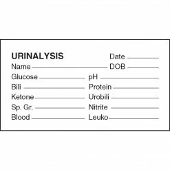 Medical Arts Press® Laboratory Medical Labels, Urinalysis, White, 1-3/4x3-1/4", 500 Labels