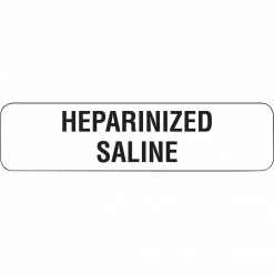Medical Arts Press Drug Syringe Medical Labels, Heparinized Saline, 0.31 X 1.25 Inch, 500 Labels