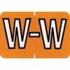 Medical Arts Press® Colwell Jewel Tone® Compatible Alpha Sheet Style Labels, "W"