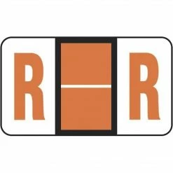 Medical Arts Press® POS® Systems Compatible 3300 Series Alpha Sheet Labels; "R"