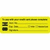 Medical Arts Press® Reminder & Thank You Collection Labels, Pay W/your Credit Card, Fl Chartreuse, 1x3", 500 Labels