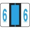 Medical Arts Press® TAB® Products Compatible Numeric Sheet Style Labels; "6"